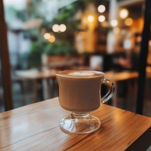 Mocha served chilled. at Elmwood Cafe - Cloud Kitchen in Lake Oswego