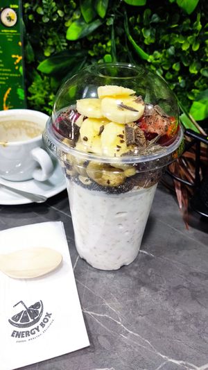 Breakfast smoothie at Energy Box in Cetinje