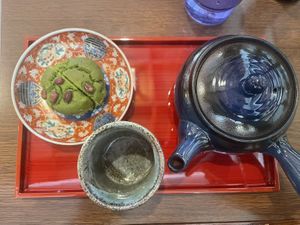 Vegan matcha muffinns  at Nishiri - 西利 in Koya