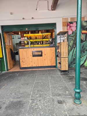 Vegan burger at D'Quina in Ribeira Grande