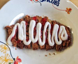 Chicken chop at Sanwa Moto Vegetarian - 三和 素 in Kuching