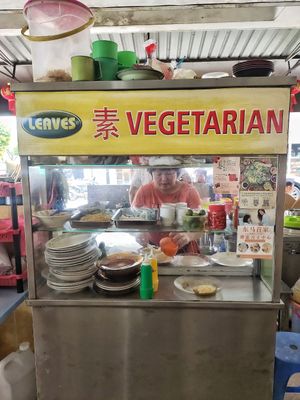 Stall front at Sanwa Moto Vegetarian - 三和 素 in Kuching