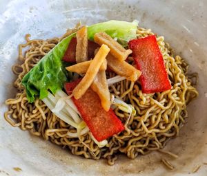 kolo mee at Sanwa Moto Vegetarian - 三和 素 in Kuching