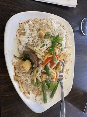 Green curry special w tofu   at Thai Rak Thai  in Scranton