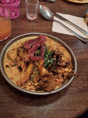 Mushroom moilee at Karma Kitchen in Brussels