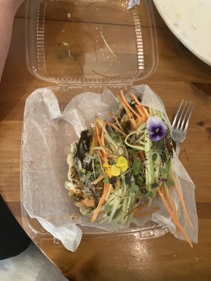 Vegan Sushi Tacos (I ate one before remembering to take a picture   at Verde in Virginia Beach