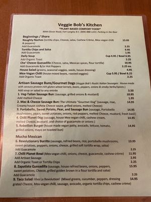   at Veggie Bob's Kitchen in Fort Langley