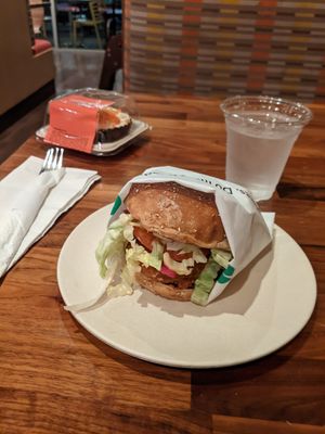 Santa Fe Chickin' and Carrot Cake #Veganuary at Veggie Grill by Next Level in Carlsbad