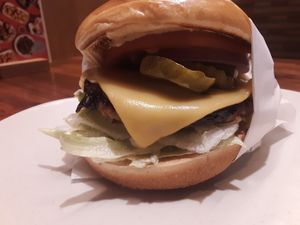 VG Classic Burger 🤤 at Veggie Grill by Next Level in Carlsbad