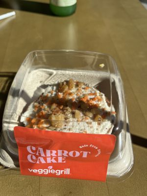 Carrot cake  at Veggie Grill by Next Level in Carlsbad