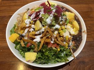 Ranchero Bean Fiesta bowl  at Veggie Grill by Next Level in Carlsbad