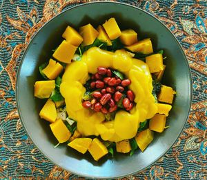 Vegan yellow salad at Okini Kitchen @ VegAn Home Khánh Sơn in To Hap