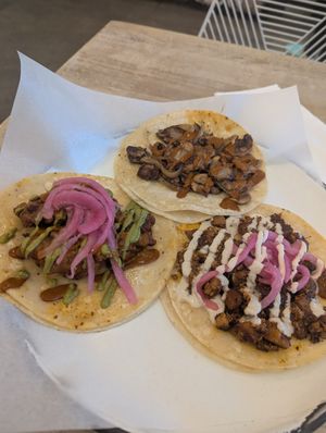 Trio tacos at Hugo's in Richmond