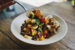 very good cafe and the red rice pancakes are amazing  at Samadi Kitchen Lab in Canggu