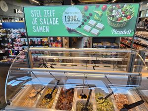 Salad bar at Picadeli - Esso Groot-Bijgaarden Noord in Dilbeek
