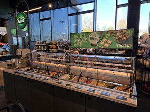 Salad bar at Picadeli - Esso Groot-Bijgaarden Noord in Dilbeek