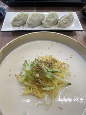 Kongguksu is one of Korean people’s favorite Summer dish😄  at Monggeul Monggeul - 몽글몽글 in Seoul