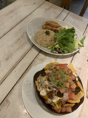 Nachos and fake meat  at AIN SOPH.Soar in Tokyo