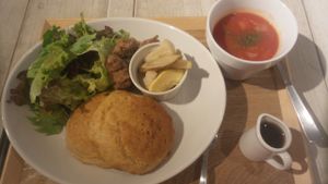 pancake set at AIN SOPH.Soar in Tokyo