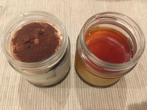 Tiramisu and pudding for takeout at AIN SOPH.Soar in Tokyo