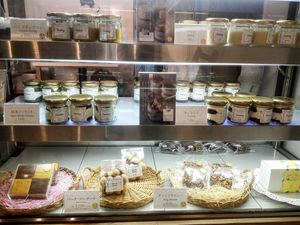 Dessert display at AIN SOPH.Soar in Tokyo