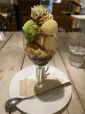 Matcha parfait   at AIN SOPH.Soar in Tokyo