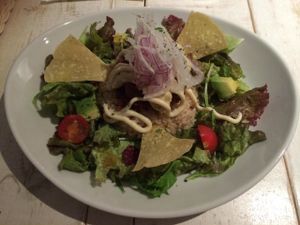 Taco Rice with homemade tortilla chips at AIN SOPH.Soar in Tokyo