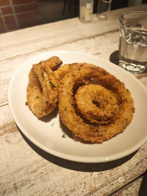 Onion rings at AIN SOPH.Soar in Tokyo