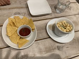 Tacos and macaroni cheese  at AIN SOPH.Soar in Tokyo
