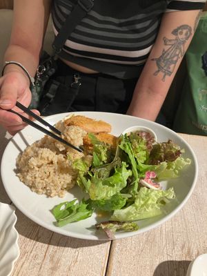 Pork cutlet plate  at AIN SOPH.Soar in Tokyo