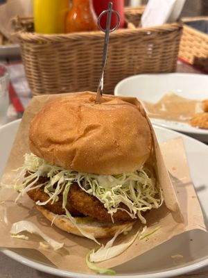 Soy Cutlet Burger at AIN SOPH.Soar in Tokyo