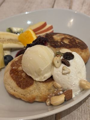 Homemade pancakes  at AIN SOPH.Soar in Tokyo