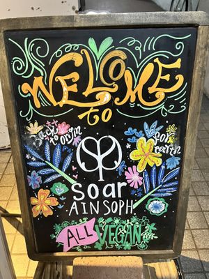 Beautiful sign! #Veganuary at AIN SOPH.Soar in Tokyo