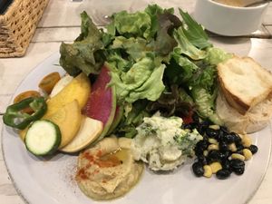 Salad option  at AIN SOPH.Soar in Tokyo