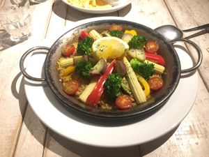 Vegan ‘paella’. Tasted very good! at AIN SOPH.Soar in Tokyo