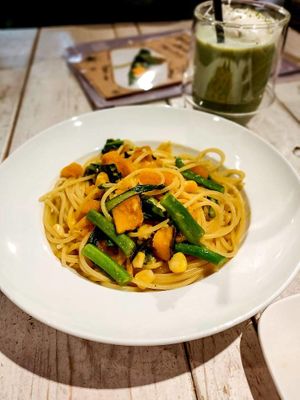 Pumpkin daily special pasta at AIN SOPH.Soar in Tokyo