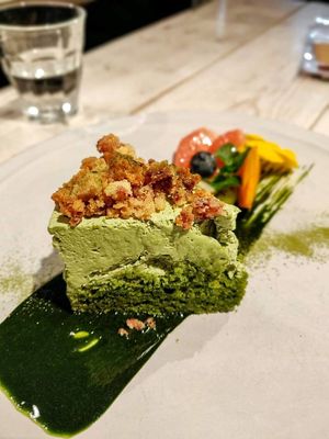 Matcha cheesecake at AIN SOPH.Soar in Tokyo