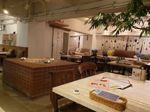 Inside the restaurant at AIN SOPH.Soar in Tokyo