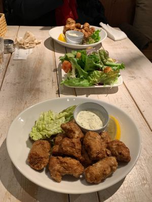 The chicken was crispy outside and chewy inside~ really good balance texture for vegan chicken.  at AIN SOPH.Soar in Tokyo
