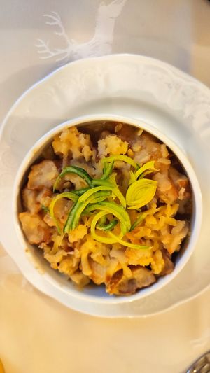 Brezensuppe (vegan und ohne Zwiebeln) at Traditionsgasthof Weissbacher in Wildschonau