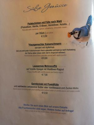 Süßes at Traditionsgasthof Weissbacher in Wildschonau