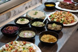 Patés variados vegetales con fermentos hechos a mano at Luz & Tierra in Malaga