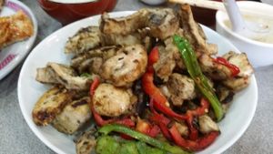 Eeel mushroom at Happy Veggie House in Calgary