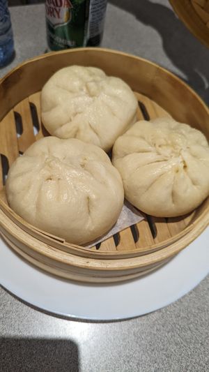 Steamed buns at Happy Veggie House in Calgary