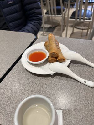 Spring rolls   at Happy Veggie House in Calgary