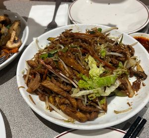 Mu Shu Veggies   at Happy Veggie House in Calgary