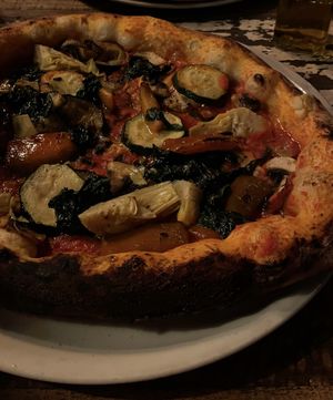 Vegane Gemüse Pizza   at Soleluna in Torrevieja