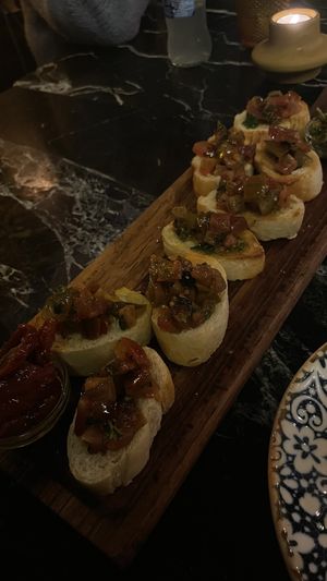 Bruschetta   at Soleluna in Torrevieja