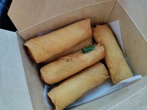 Spring rolls to go at Thaiburi  in Modesto