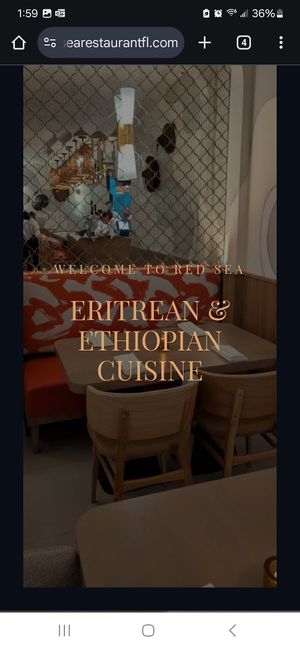 An Indoor Table at Red Sea Eritrean & Ethiopian Cuisine in Oakland Park